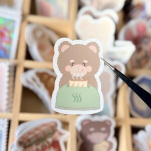 Stickers Ourson grille-pain