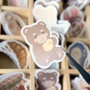 Stickers Ourson x poussin