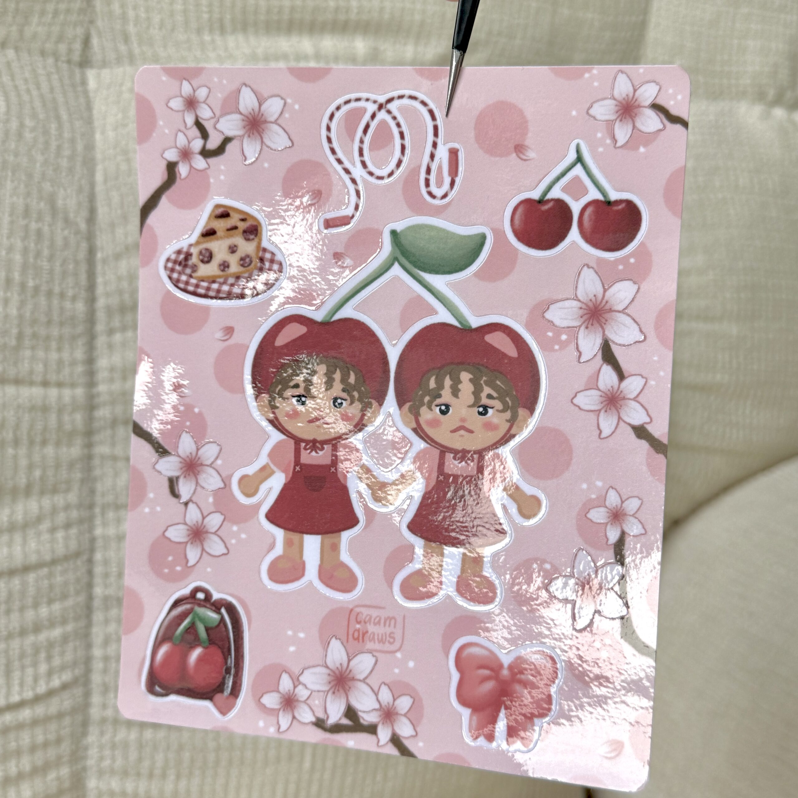 Planche de stickers Cerises – Image 2