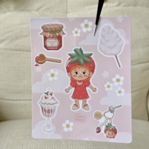 Planche de stickers Fraise