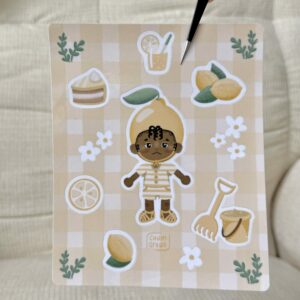 Planche de stickers Citron