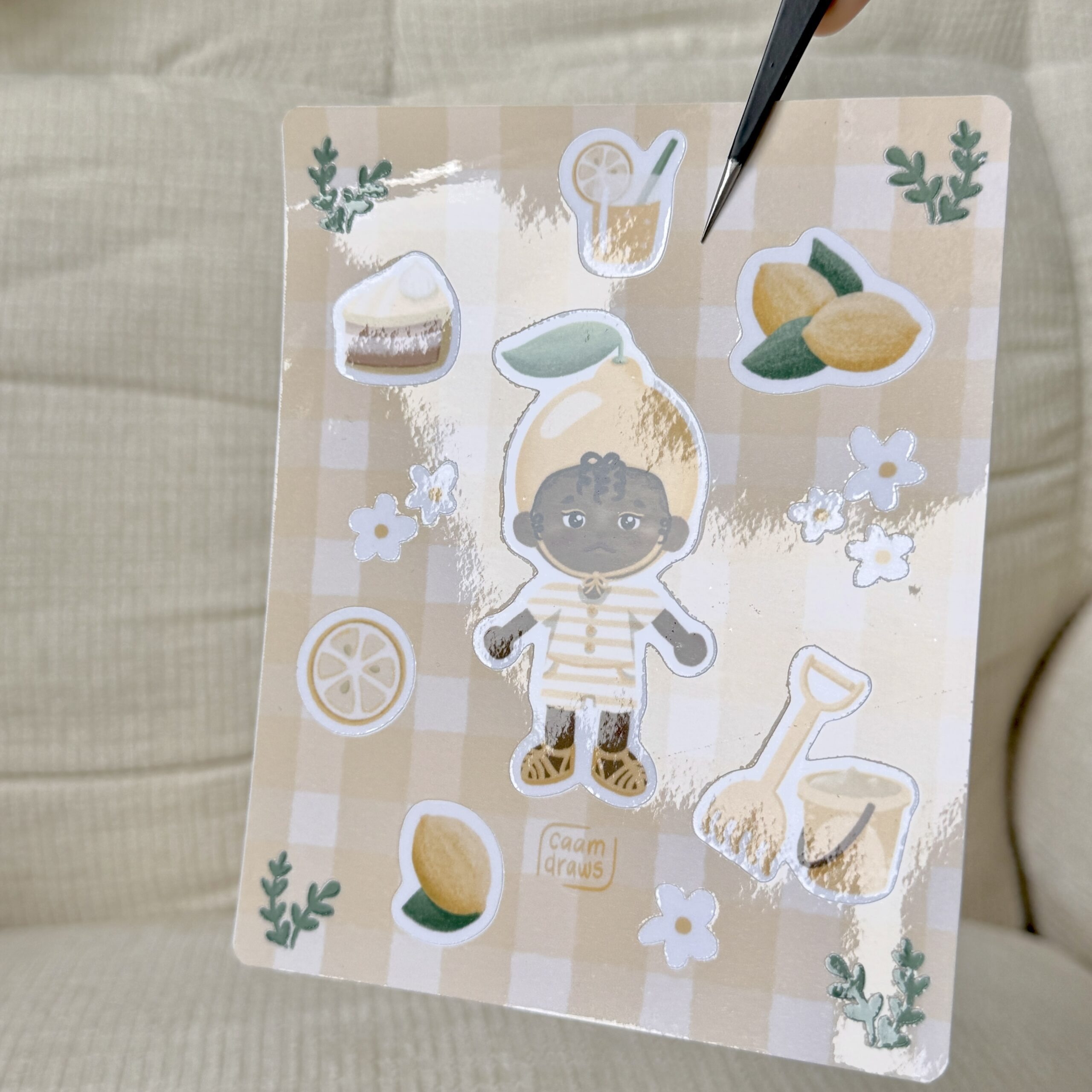 Planche de stickers Citron – Image 2