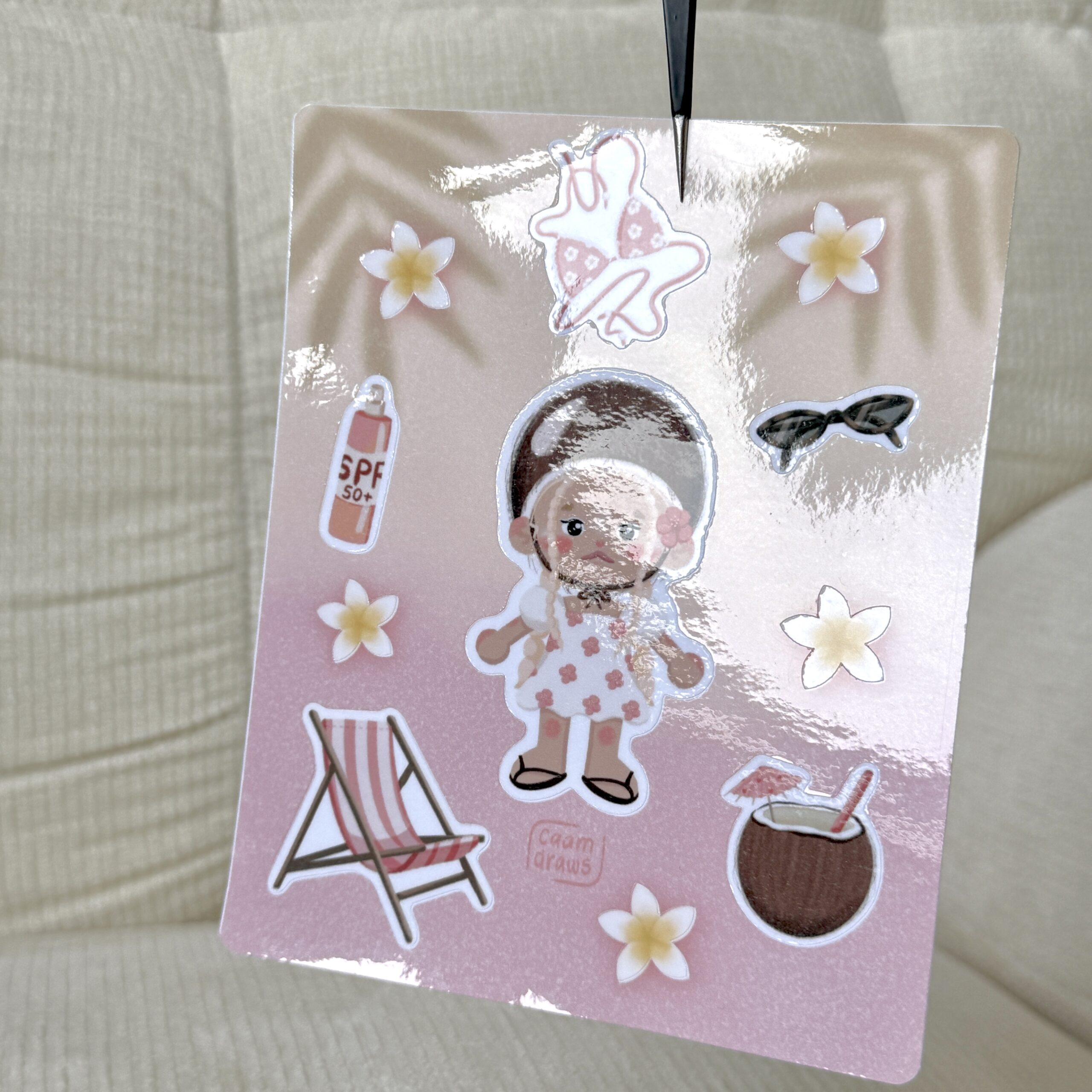 Planche de stickers Noix de Coco – Image 2