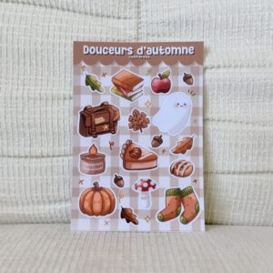 Planche de stickers "douceurs d'automne"