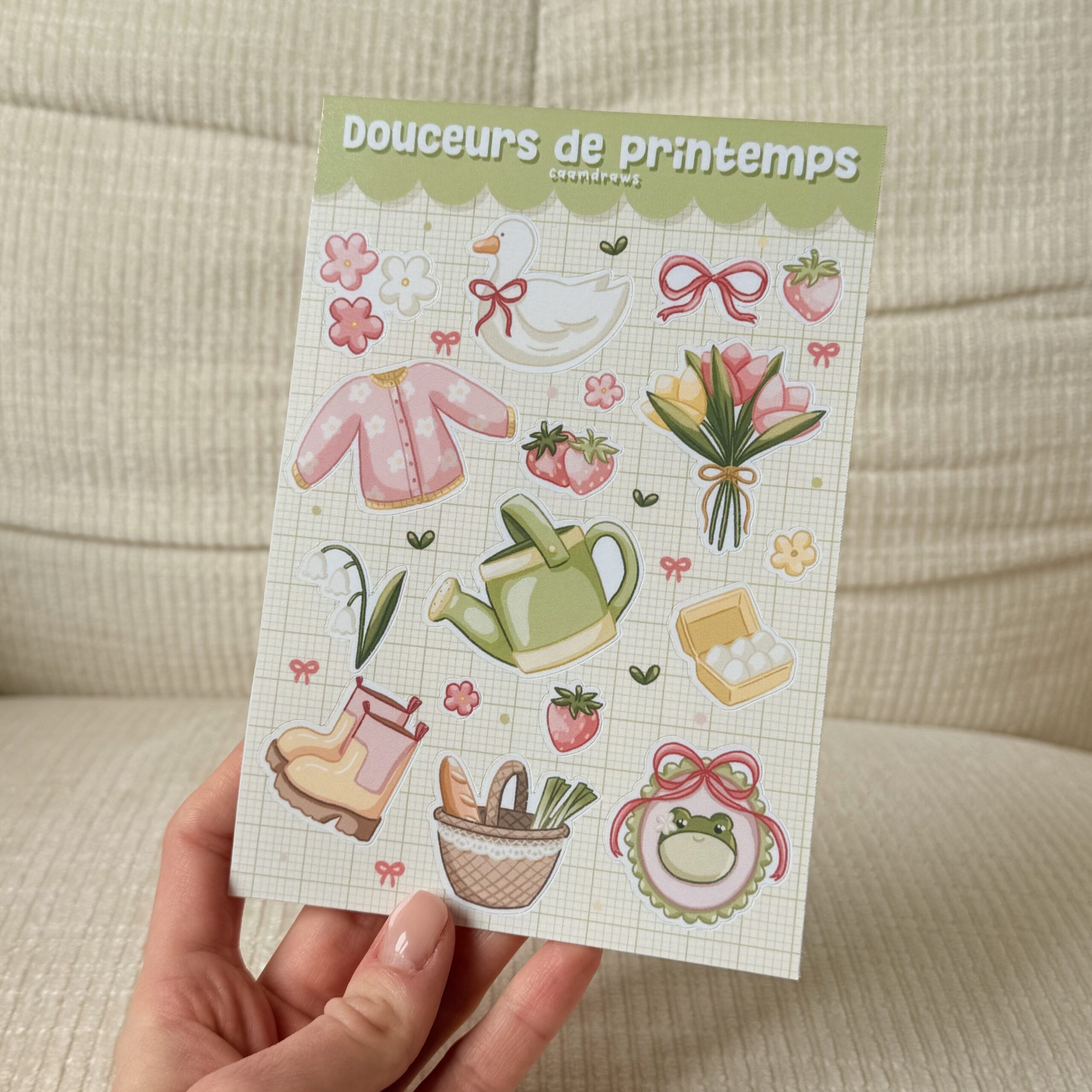 Planche de stickers "douceurs de printemps" – Image 2