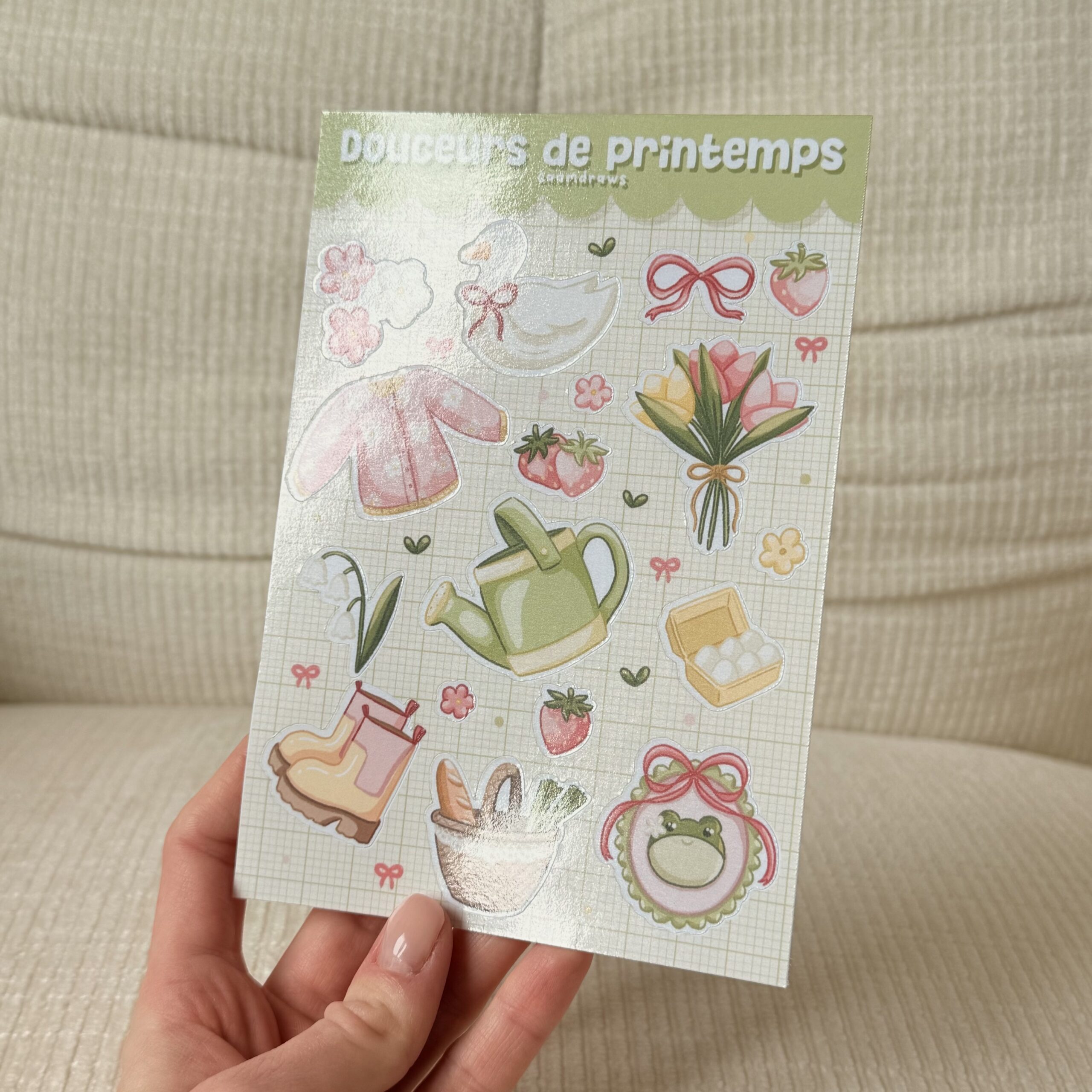 Planche de stickers "douceurs de printemps" – Image 3